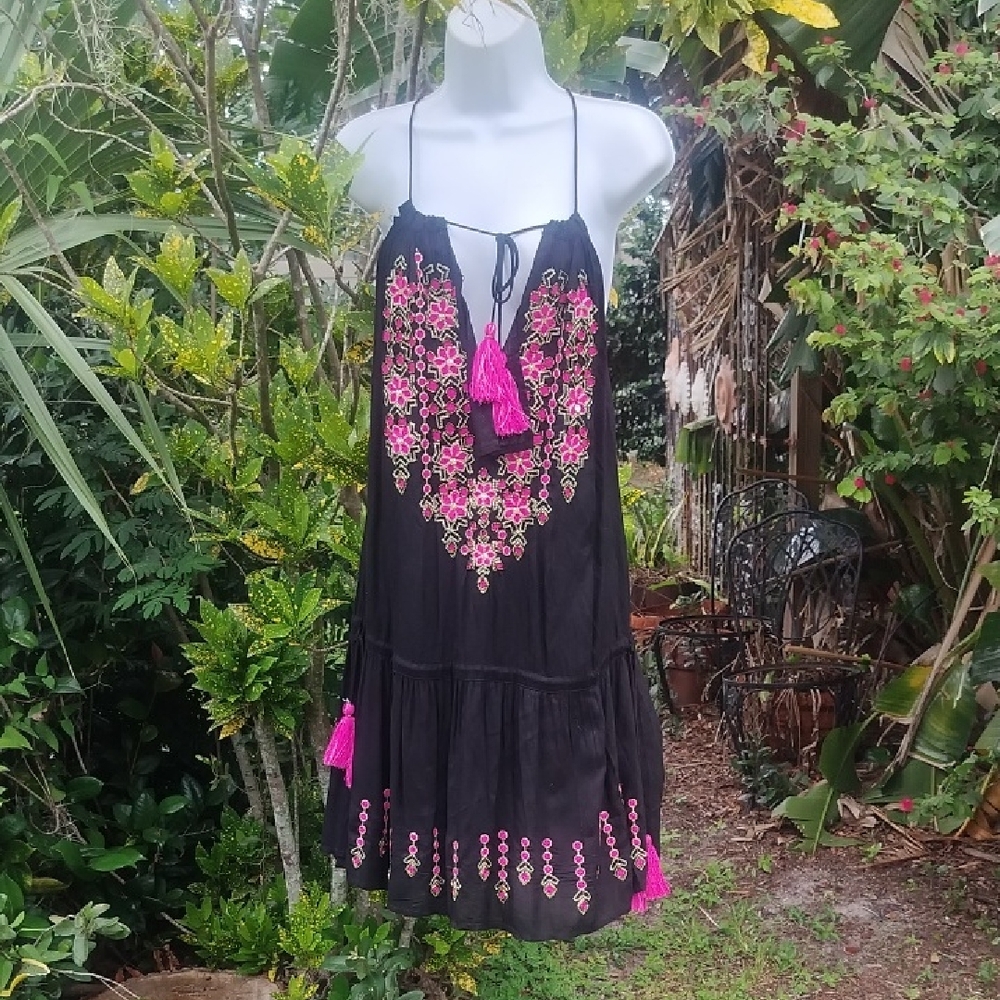 Racerback Gypsy Dress, Swim Cover Up Small New